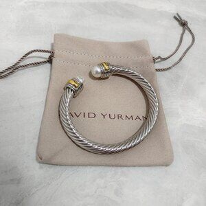 David Yurman Silver Cable Bracelet 7mm